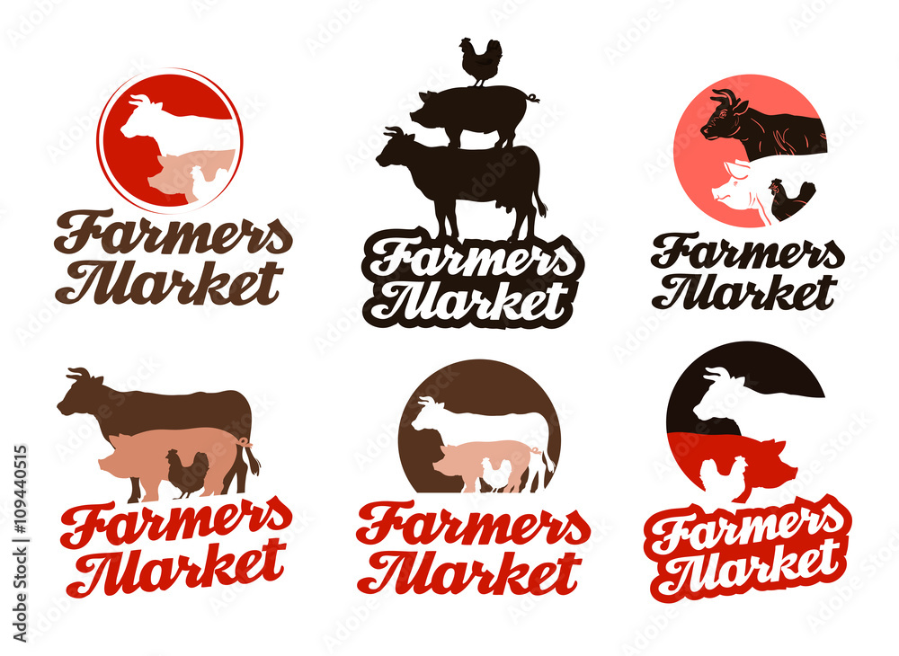 farm vector logo. livestock farming, animal husbandry icon Stock Vector |  Adobe Stock