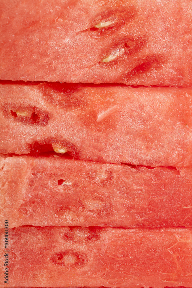 watermelon slices closeup