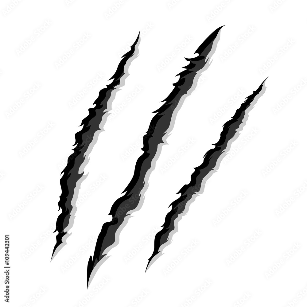 Vector Illustration of Claw Scratches vector de Stock Adobe Stock