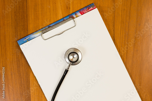 Blog or blogging text on the desk