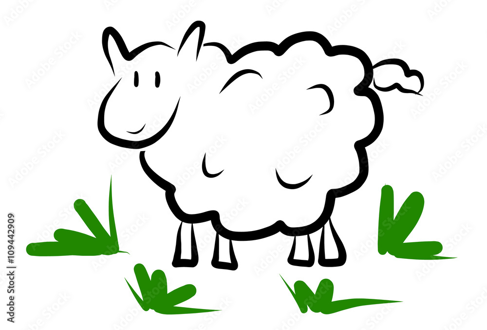Obraz premium Illustration of a lamb