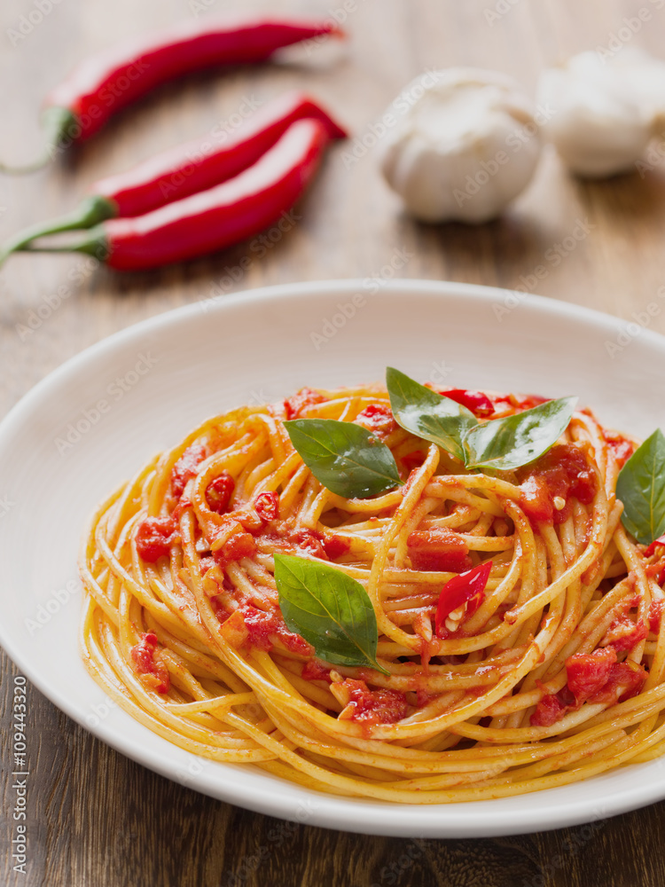 rustic italian spaghetti arrabbiata pasta rustic italian spaghetti arrabbiata pasta