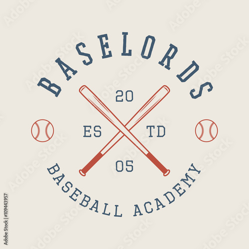 Vintage baseball logo, emblem, badge and design elements.
