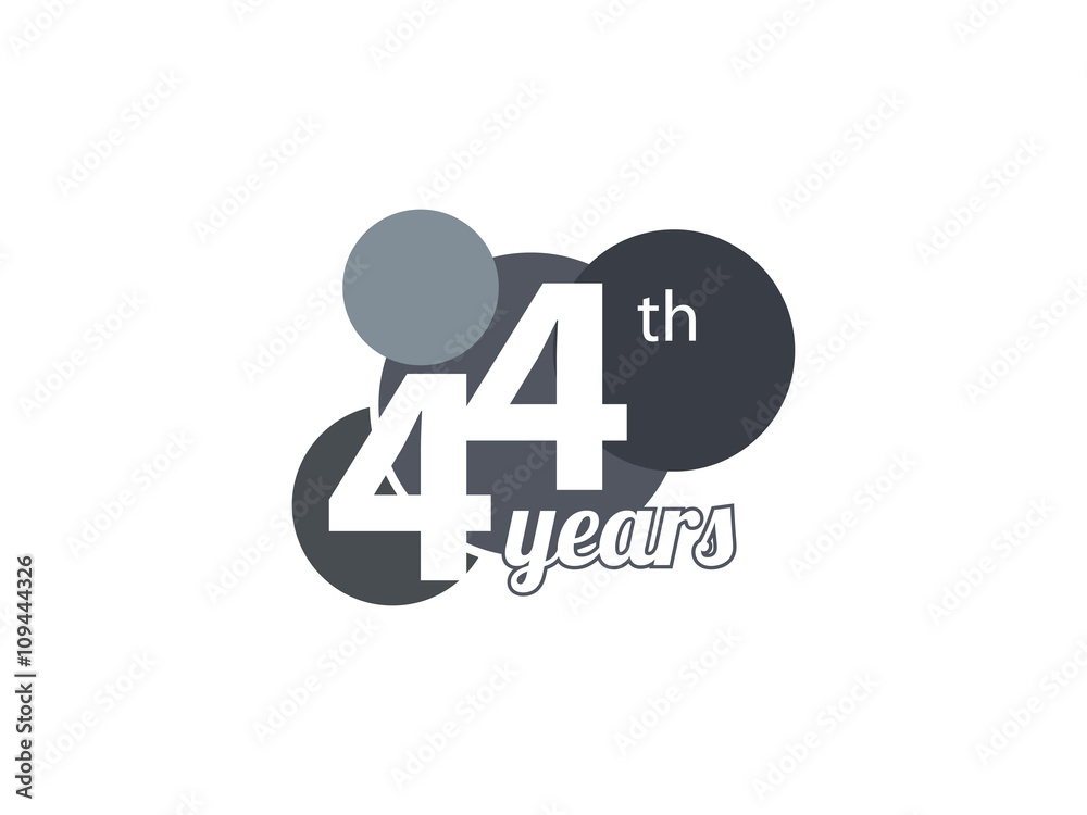 44th year anniversary logo 44th year anniversary logo