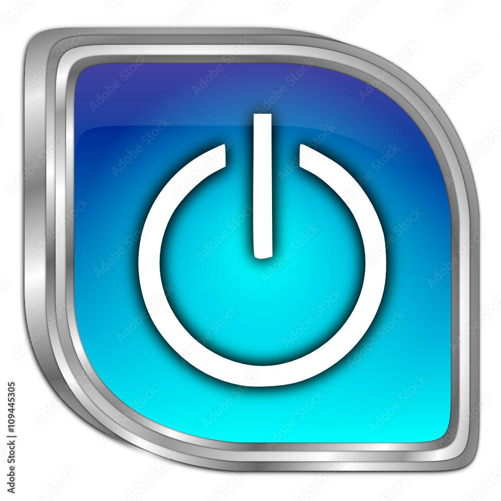 Power Button - 3D illustration Power Button - 3D illustration