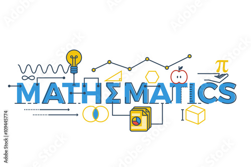 Mathematics word illustration