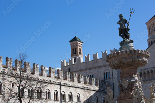 Detail of the Praetorian Palace in Trento (Italy)
