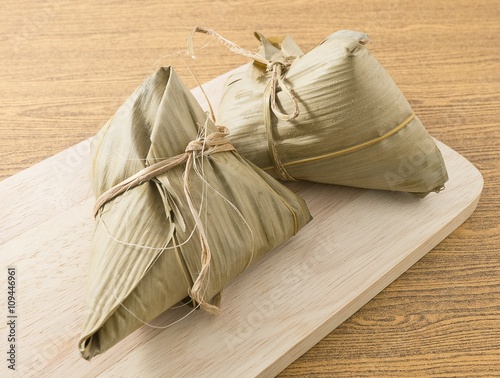 Zongzi or Traditional Chinese Sticky Rice Dumpling