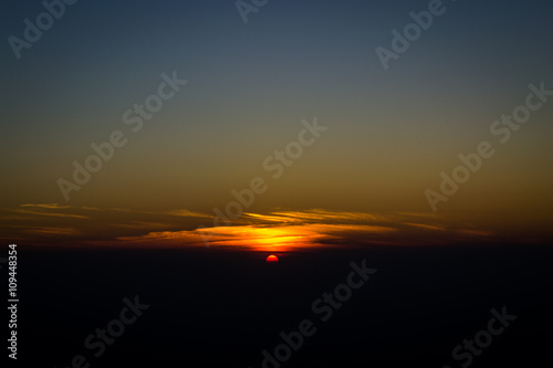 Sunset sky stratosphere background