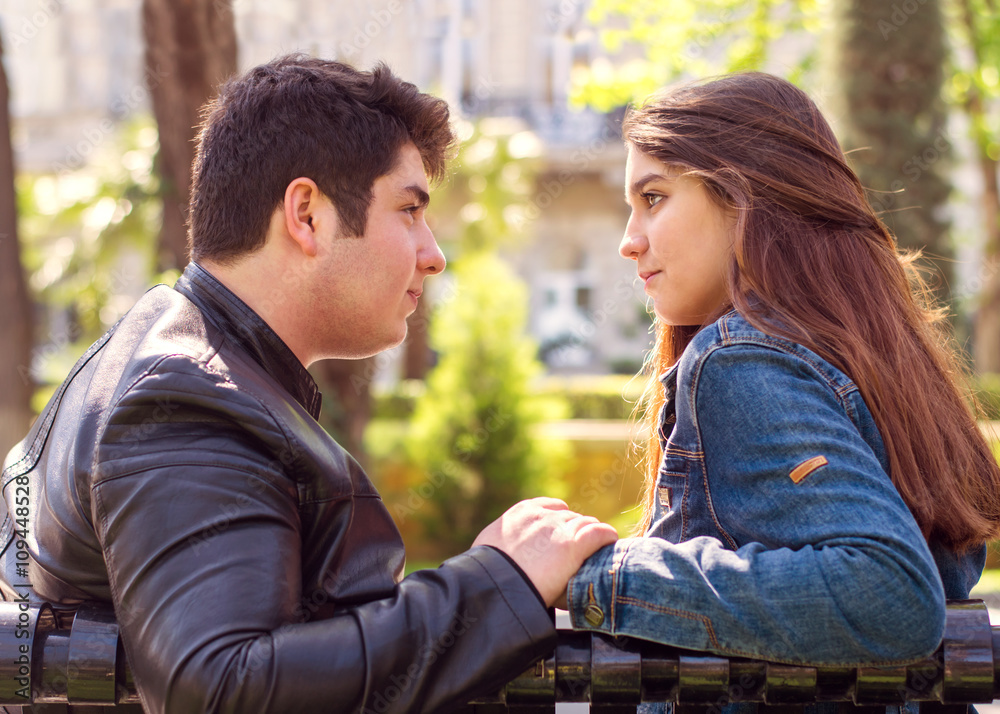 Fototapeta premium young couple outdoor