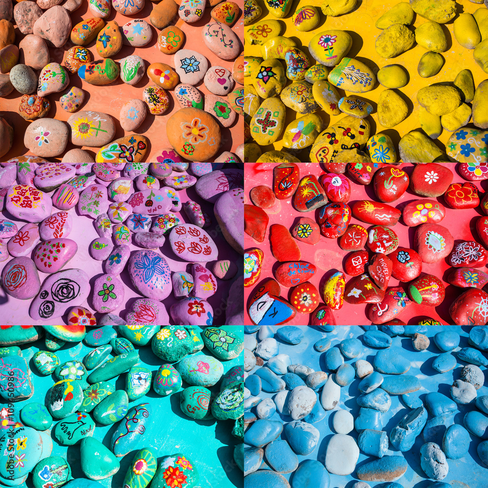 Set of Colorful Stones