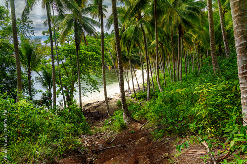 Barracuda beach on Kadidiri island. Indonesia