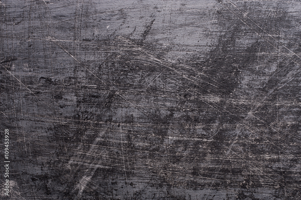 Black Grunge background with scratches. - obrazy, fototapety, plakaty 