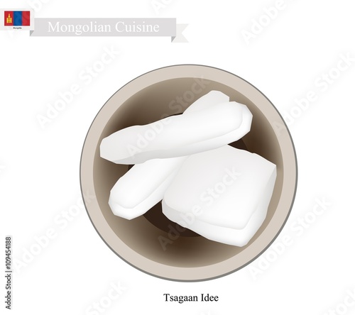 Tsagaan Idee or Mongolian Dried Curd Cheese