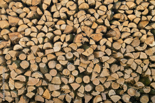 Pile of wood logs