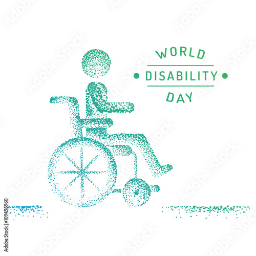 Disabled person in a wheelchair