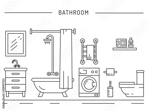 The interior of the shower room