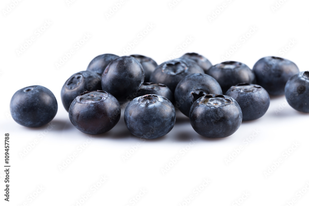 Blueberries on white background Blueberries on white background