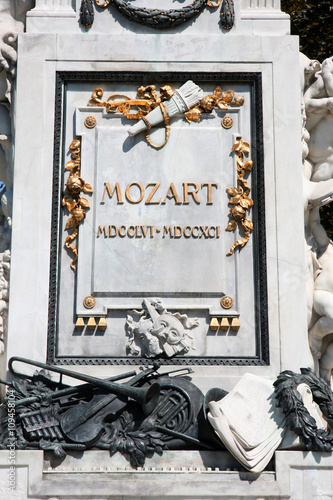 Photography Statue of Wolfgang Amadeus Mozart in Vienna