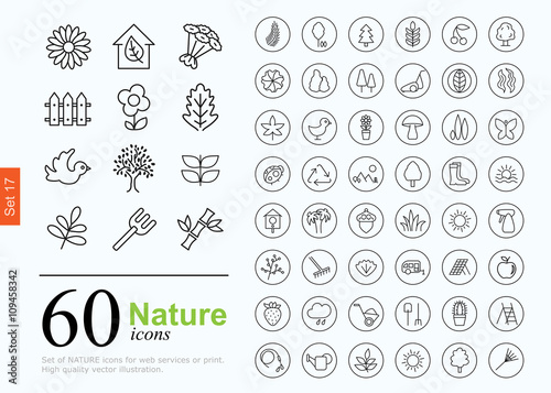 60 nature icons