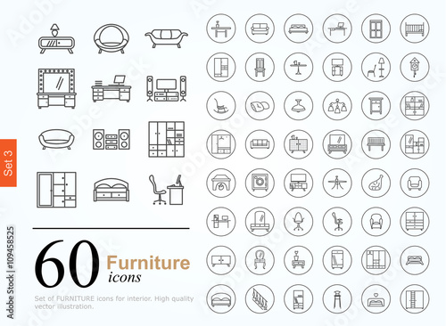 60 furniture icons