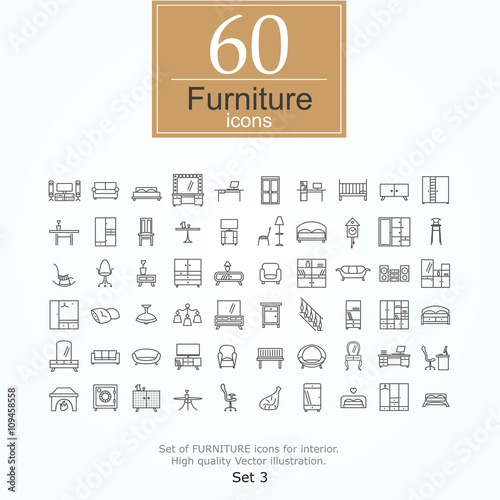 60 furniture icons