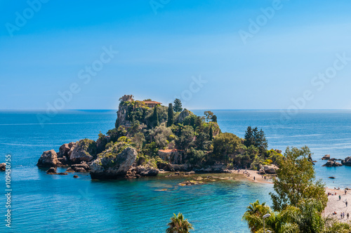 Bild auf Leinwand Isola Bella; Taormina; Sizilien