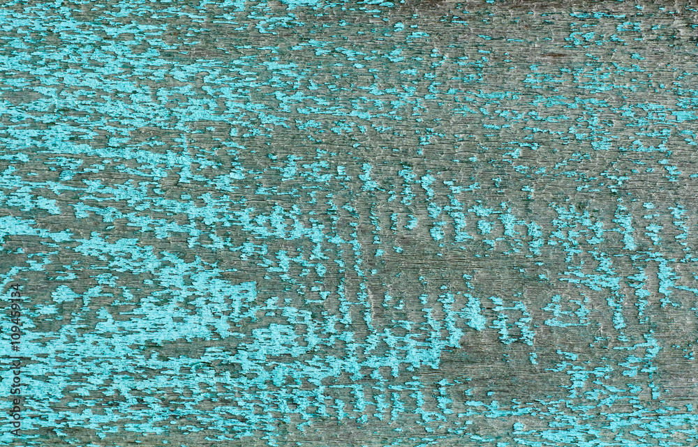 texture of the old painted blue boards