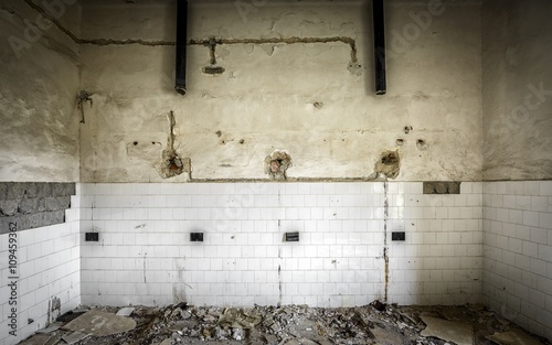 Abandoned building interior photo