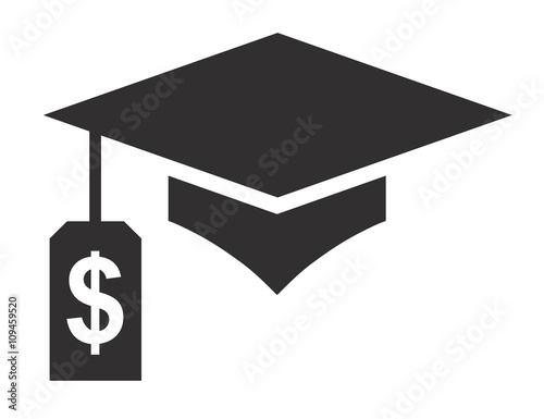 2016 Graduate Student Loan Icons - Crippling Student Loan Graphics for Education Financial Aid or Assistance, Government Loans, and Debt