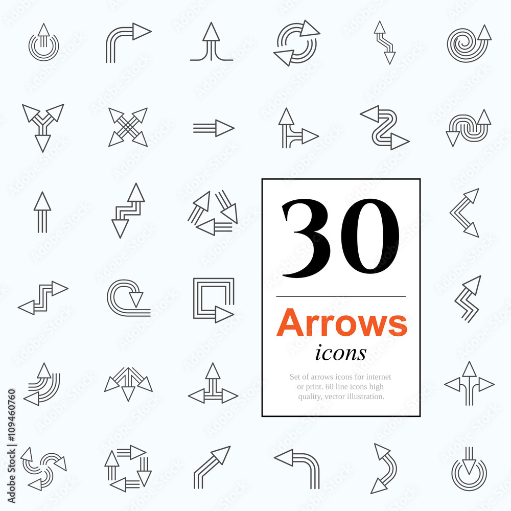 30 arrow icons