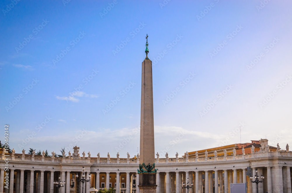 St. Peter's Square and Egyptian obelisk , Vatican City, Rome, It