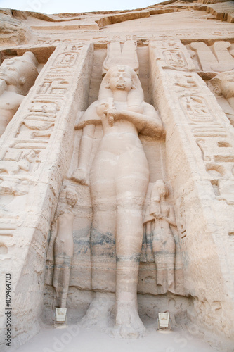 Nefertari great sculpture in Abu Simbel
