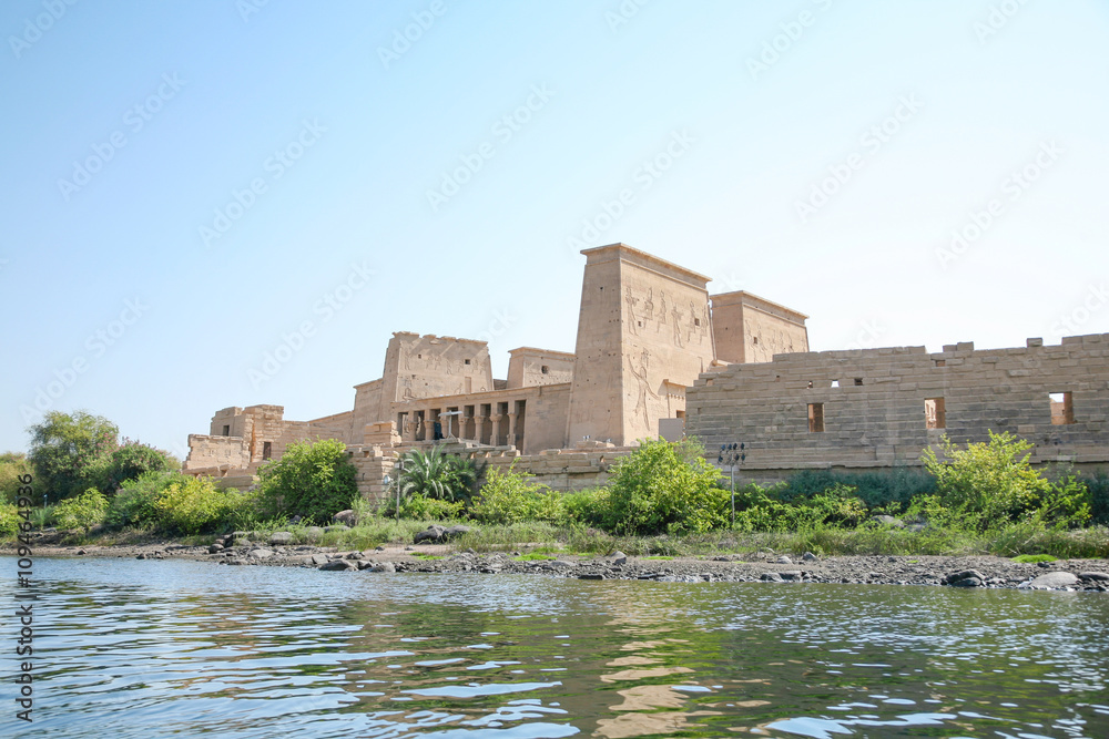 Temple Philae in Nile river