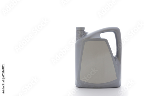 Gallon oil isolated on white background