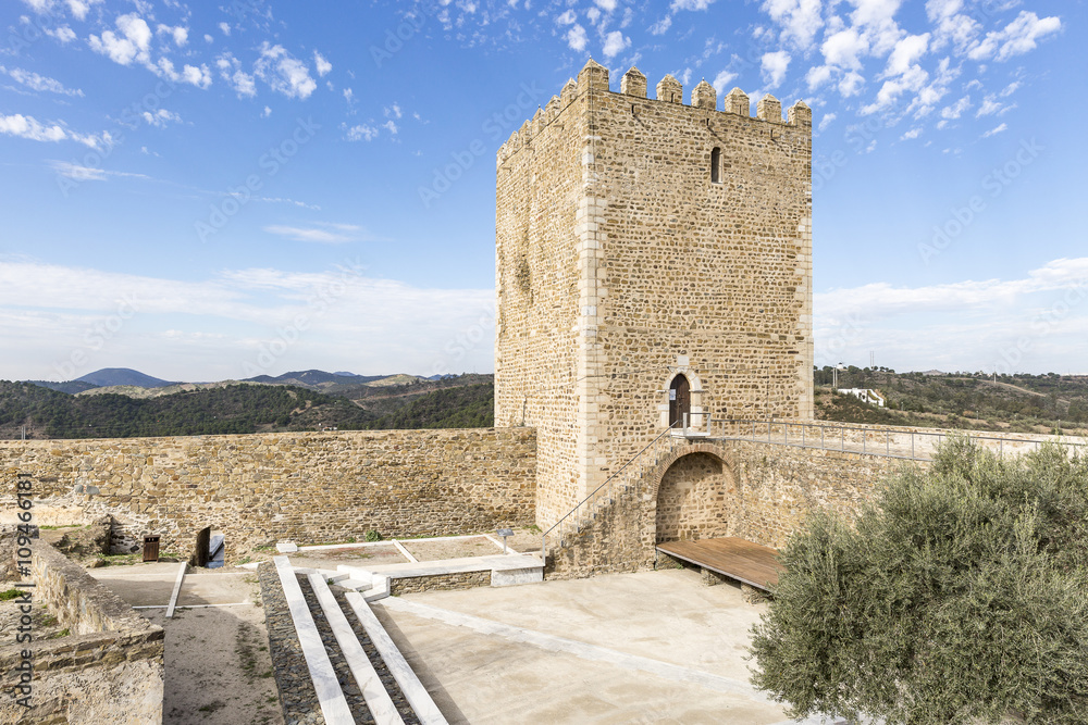 ancient castle of Mértola town, Portugal