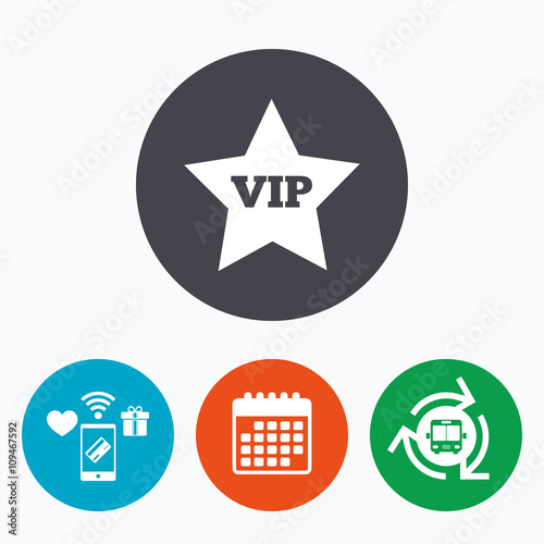 Vip sign icon. Membership symbol.