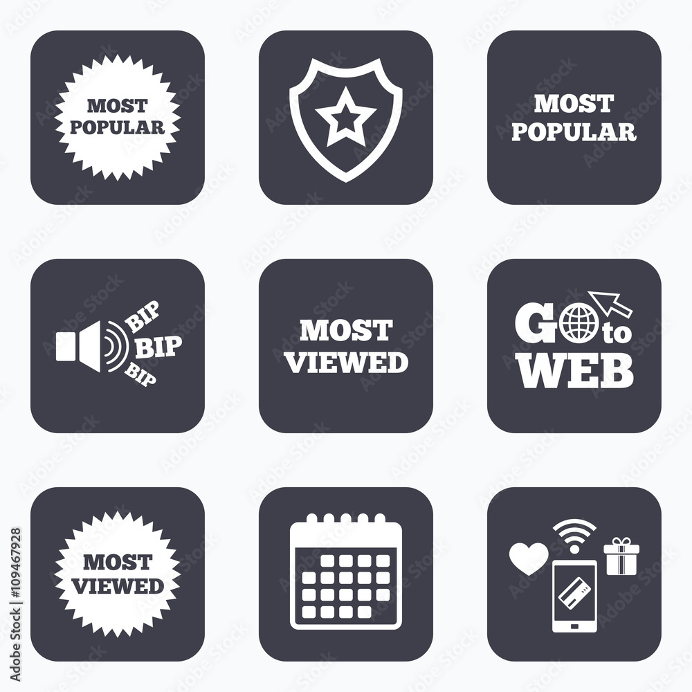 Most popular star icon. Most viewed symbol. Most popular star icon. Most viewed symbol.
