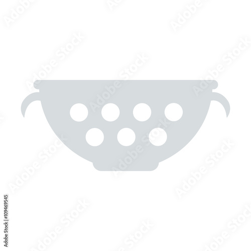 Colander flat icon. Illustration for web and mobile design.