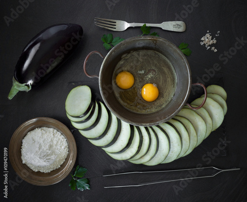 Fried Eggplant Ingredients