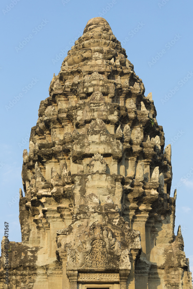 Angkor Wat temple Details with morning light, Cambodia