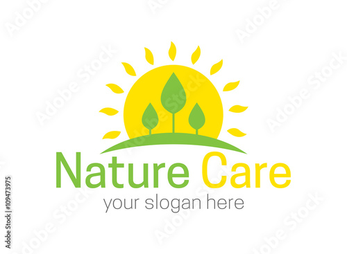 Nature care logo template