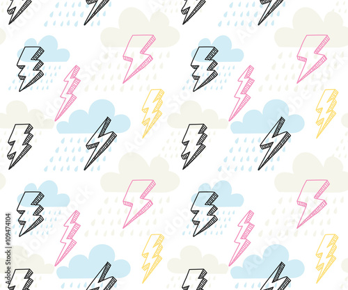 abstract thunder background