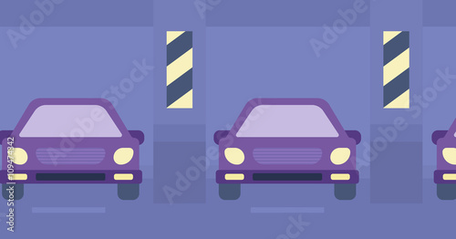 Background of car shop.