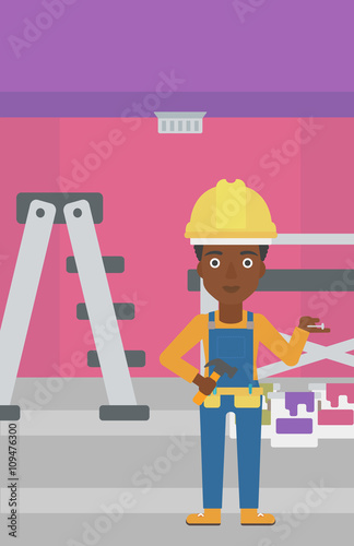 Cheerful repairer engineer.