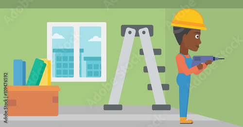 Constructor with perforator.