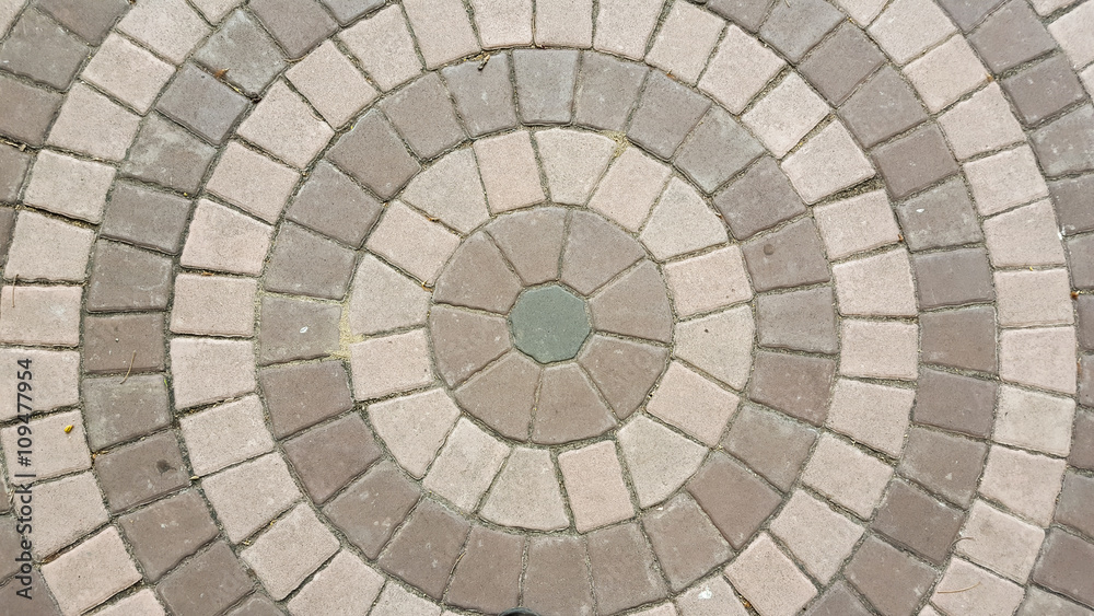 Concrete block on the floor