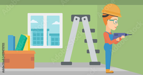 Constructor with perforator.