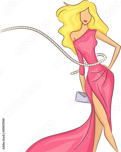Girl Dress Measuring Tape