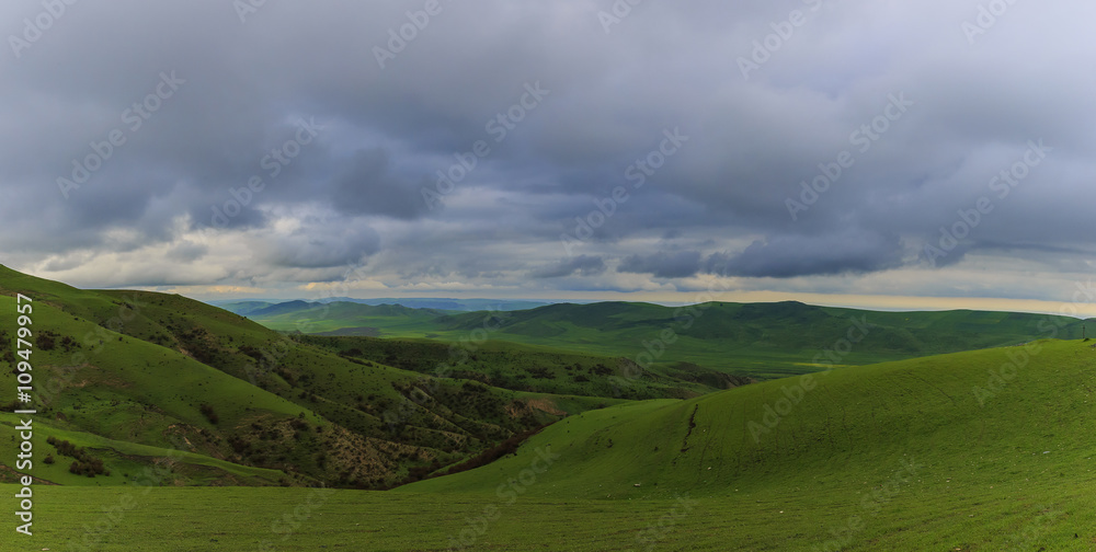 Mountain spring in Azerbaijan.Goychay.Ismayilli region